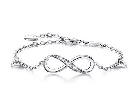 Pulsera Plata Símbolo Amor Infinito