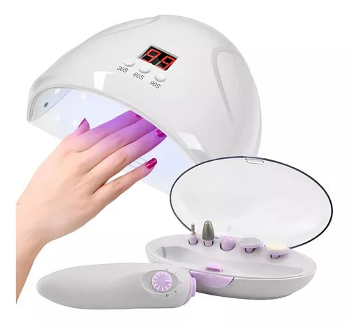 Secador Led De Uñas + Kit De Manicure