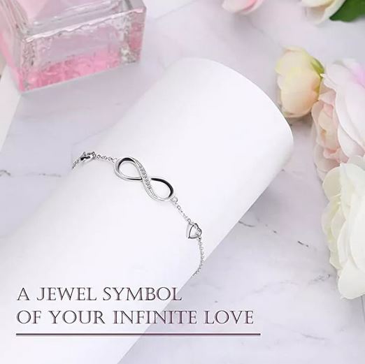 Pulsera Plata Símbolo Amor Infinito